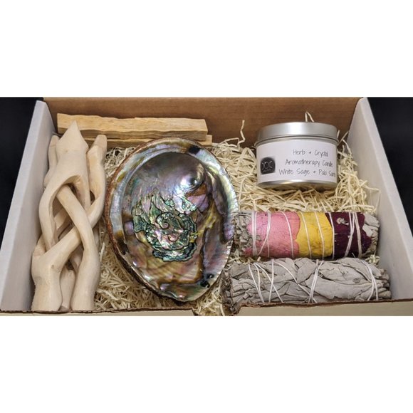 Deluxe Smudge Kit with Handmade Candle - Picture 2 of 5